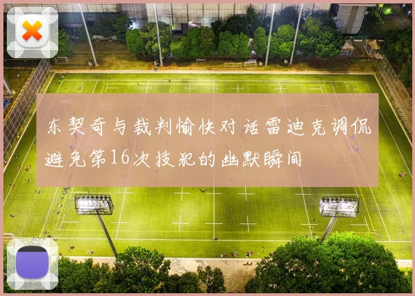 东契奇与裁判愉快对话雷迪克调侃避免第16次技犯的幽默瞬间